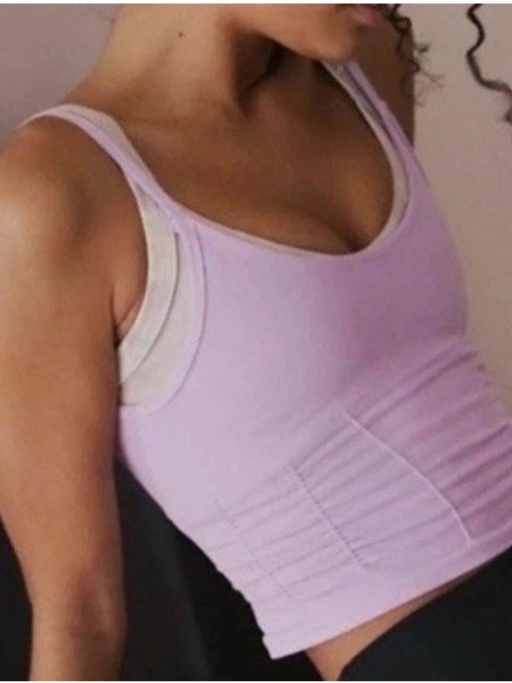 Free People Lavender Sculpting Tank Bra